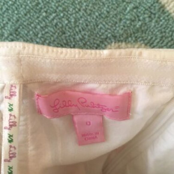 Lilly Pulitzer Size 0 Strapless White and Pink Crawfish Dress - Picture 8 of 8